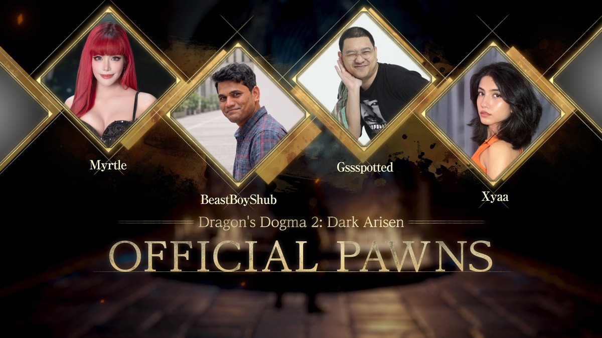 Dragon's Dogma 2: Dark Arisen Official Pawn lineup from Asia