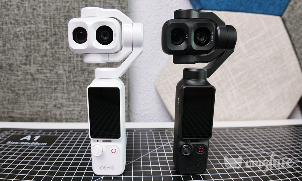 DJI Osmo Pocket 4P Pearl White vs Classic Black