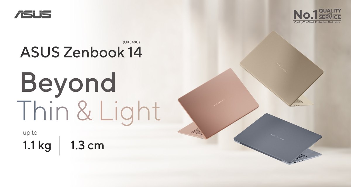 ASUS Zenbook 14 (UX3480) Philippines launch key visual
